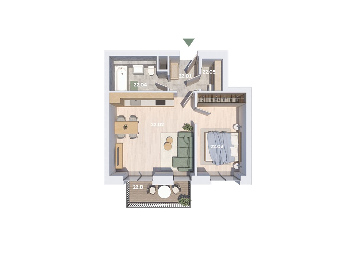 Prodej bytu 2+kk 62 m² – fotografie 4