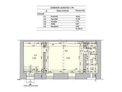 Pronájem komerčního prostoru, 57 m² (2 z 5)