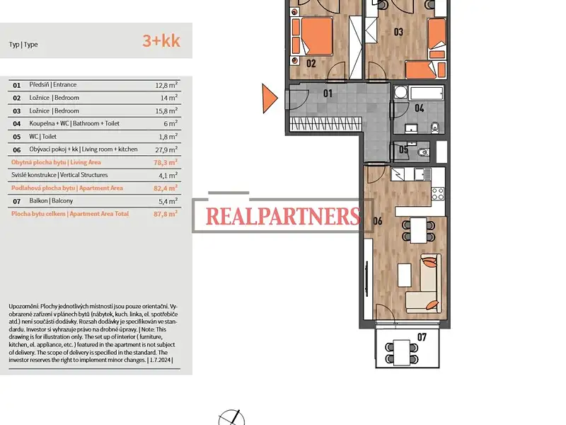 Prodej bytu 3+kk 88 m², Praha – náhled fotky 2