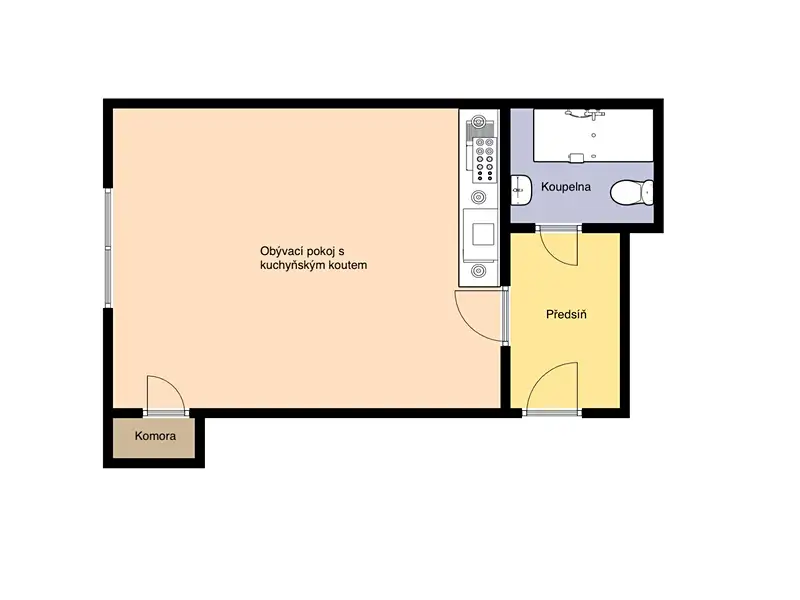 Prodej bytu 1+kk 36 m², Praha – náhled fotky 2