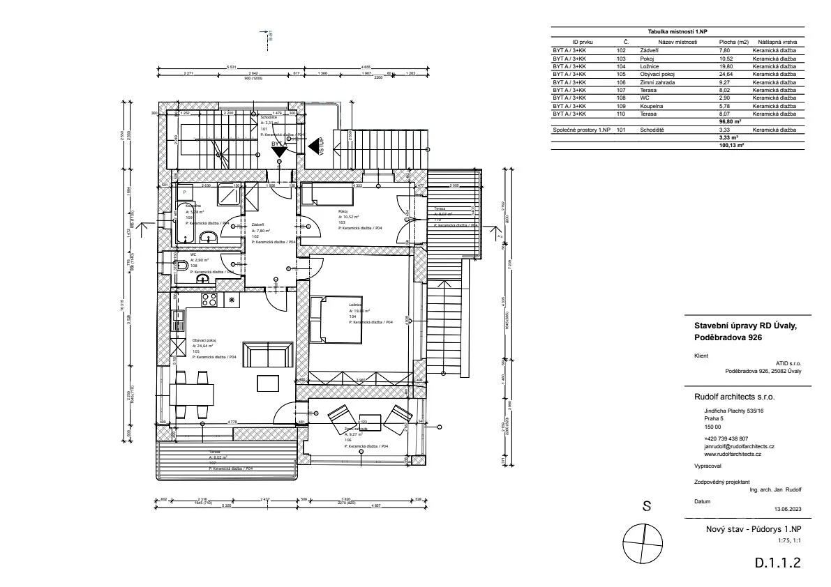 Prodej bytu 3+kk 70 m² – pohled 6