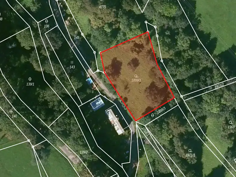 Prodej stavebního pozemku 1489 m², Rudník – náhled fotky 2