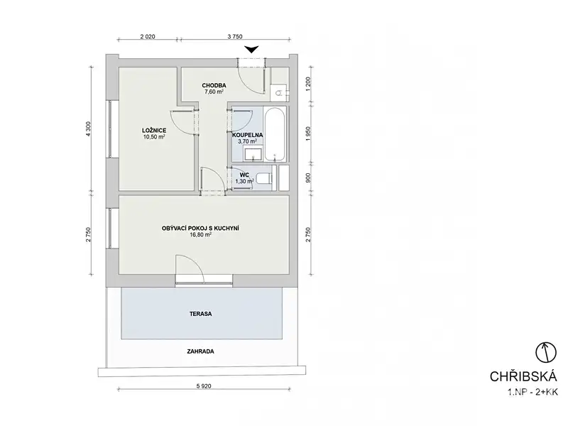 Prodej bytu 2+kk 43 m², Praha – náhled fotky 2