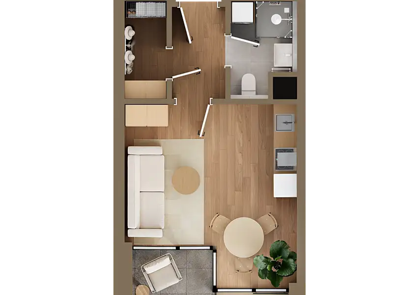 Prodej bytu 1+kk 30 m², Praha – náhled fotky 1