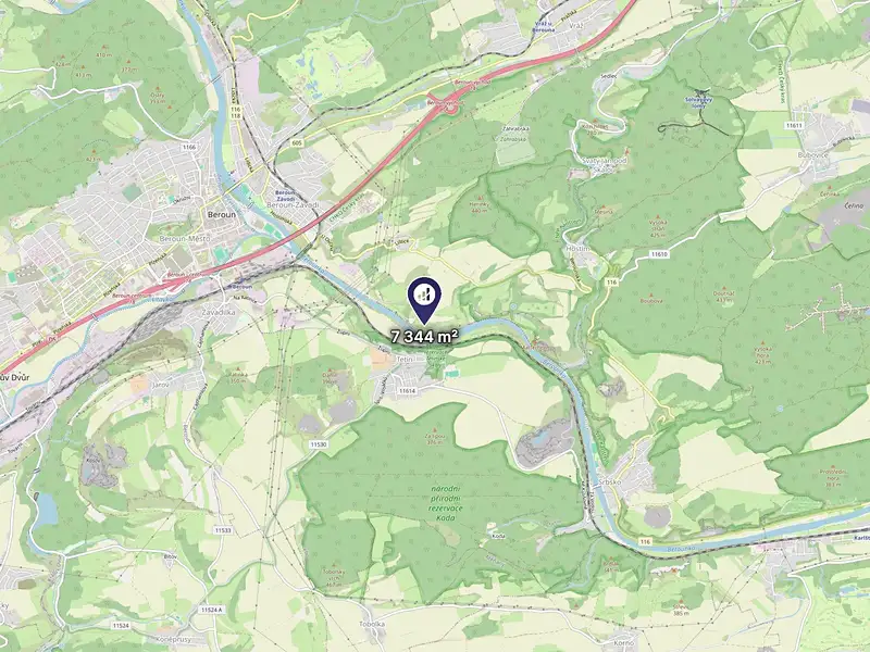 Prodej pozemku 7344 m², Beroun – náhled fotky 3
