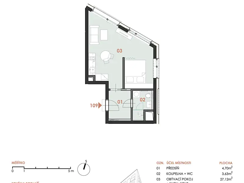 Prodej bytu 1+kk 37 m², Brno – náhled fotky 2