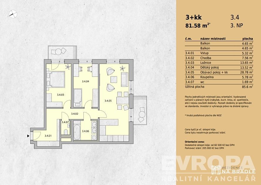 Prodej bytu 3+kk 85 m² – fotografie 2