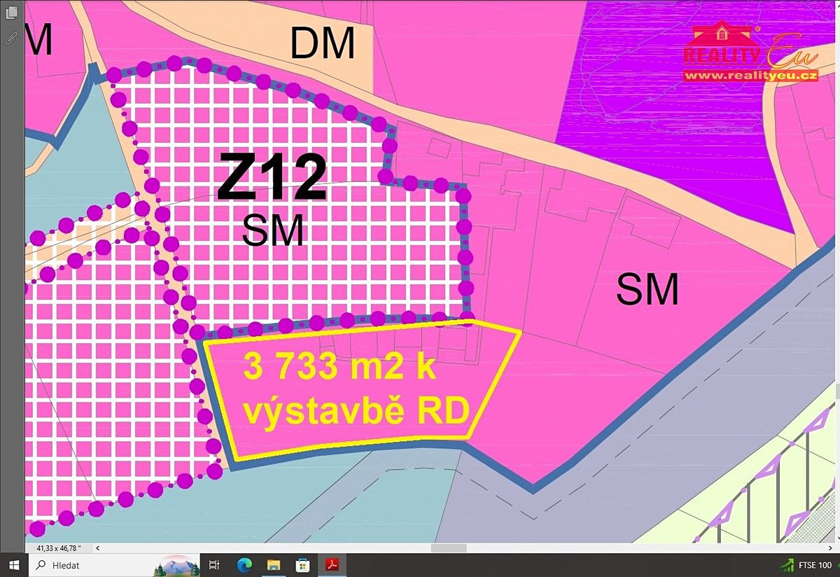 Prodej stavebního pozemku 3733 m²