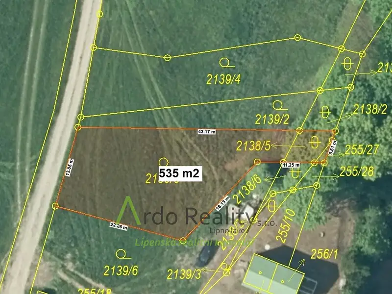 Prodej stavebního pozemku 535 m², Frymburk – náhled fotky 2