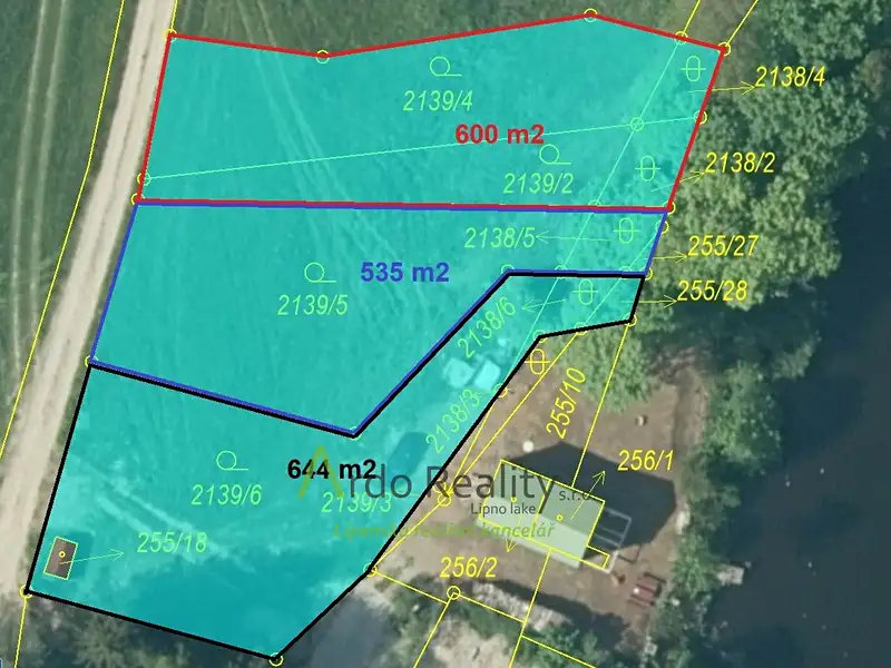Prodej stavebního pozemku 1779 m², Frymburk – náhled fotky 3