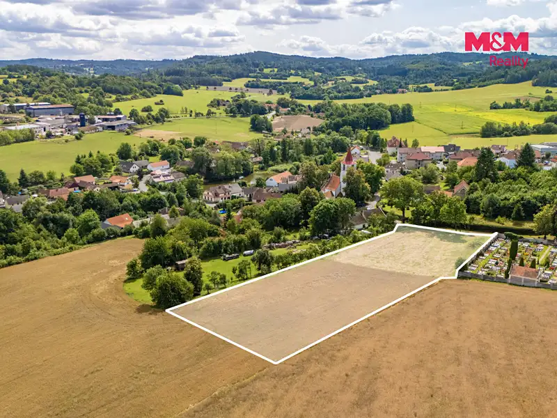 Prodej stavebního pozemku 6734 m², Nechvalice – náhled fotky 2