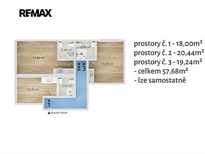 Pronájem obchodního prostoru 20 m²