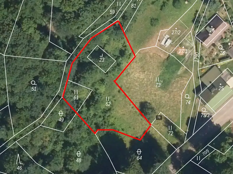 Prodej stavebního pozemku 940 m², Háje nad Jizerou – náhled fotky 2