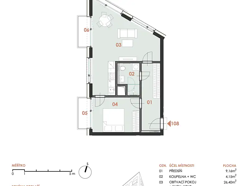 Prodej bytu 2+kk 54 m², Brno – náhled fotky 2