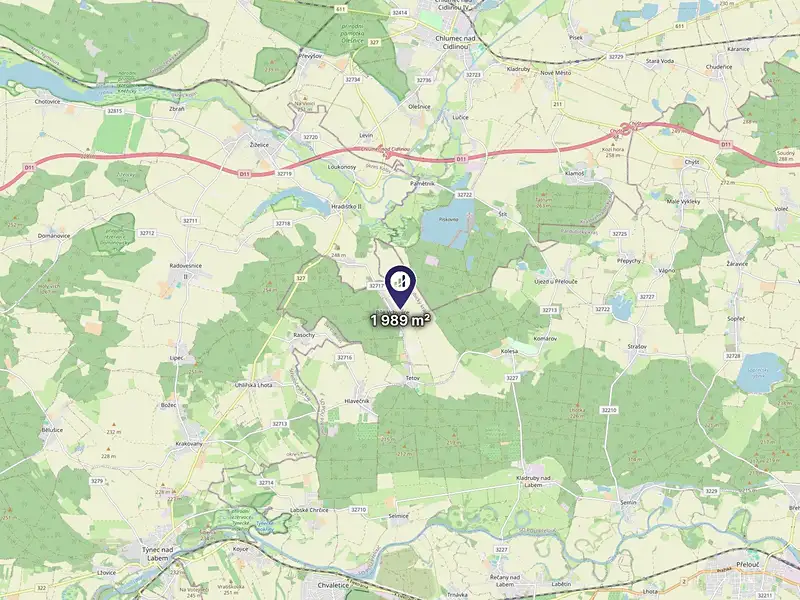 Prodej pole 1989 m², Kladruby nad Labem – náhled fotky 3