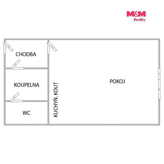 Pronájem bytu 1+kk 20 m² – fotografie 5