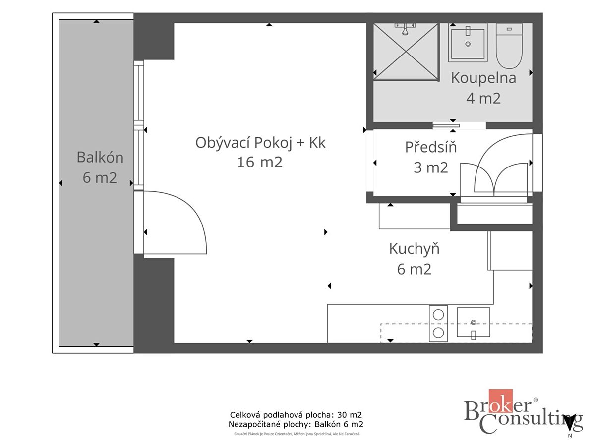 Prodej bytu 1+kk 30 m² – fotografie 4