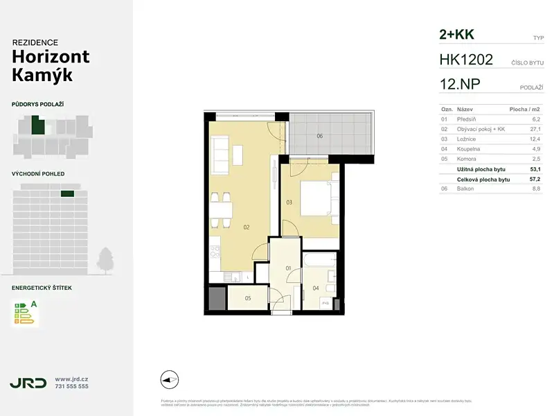 Prodej bytu 2+kk 57 m², Praha – náhled fotky 2