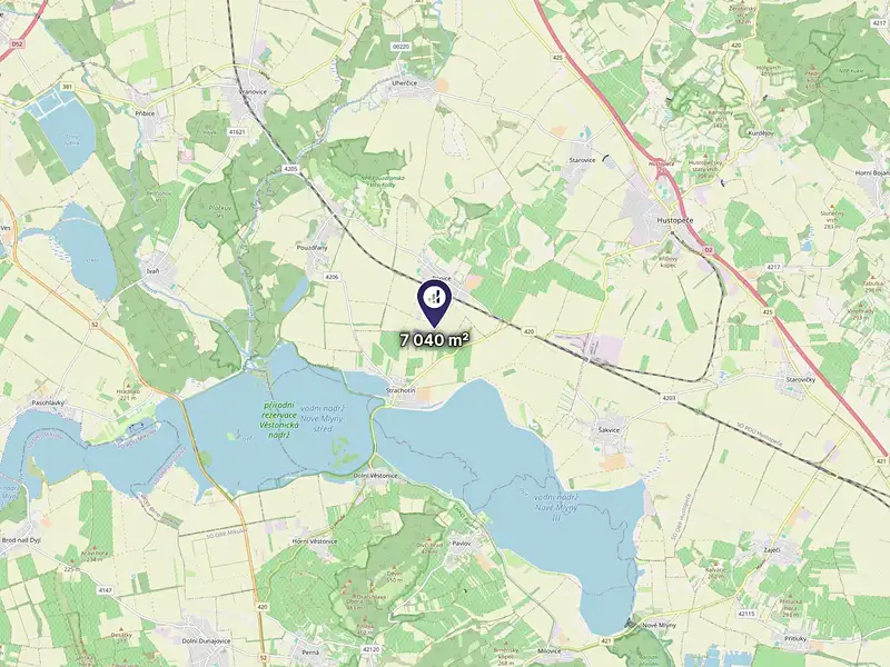 Prodej pole 7040 m², Popice – náhled fotky 3