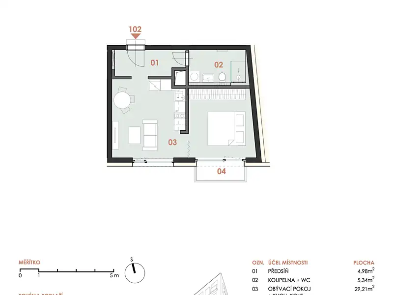 Prodej bytu 2+kk 42 m², Brno – náhled fotky 2