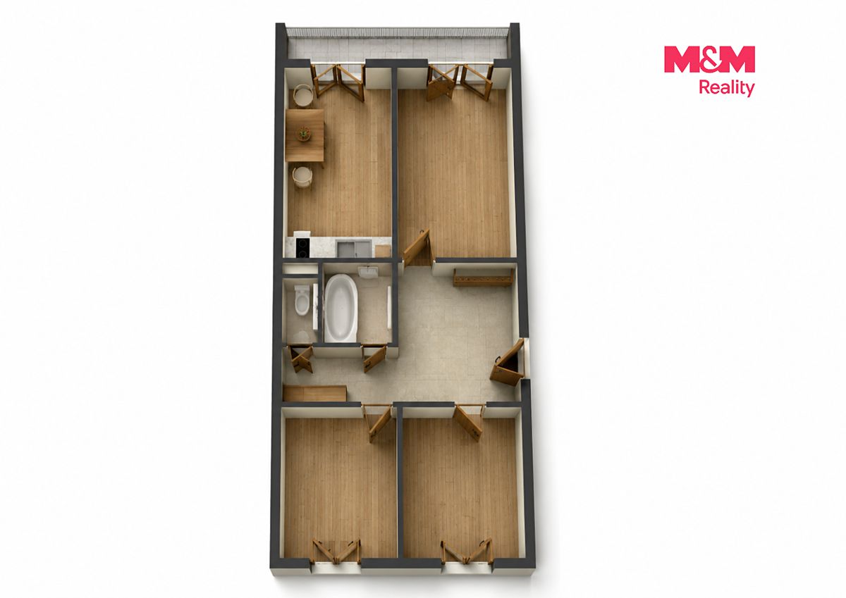 Prodej bytu 3+1 66 m² – fotografie 3