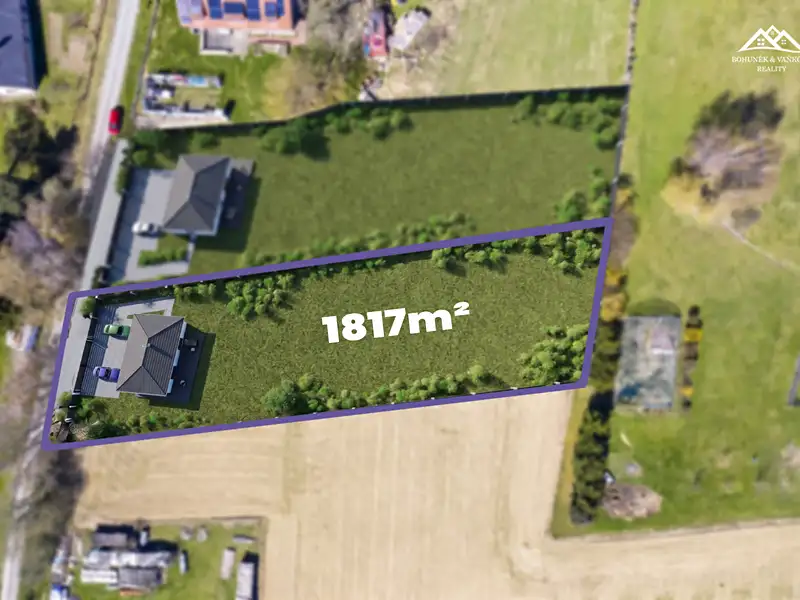 Prodej stavebního pozemku 1817 m², Horní Krupá – náhled fotky 3