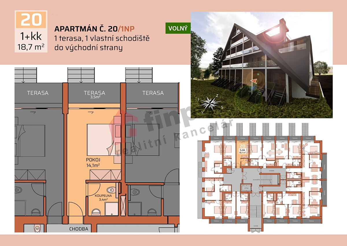 Prodej bytu 1+kk 19 m² – fotografie 3