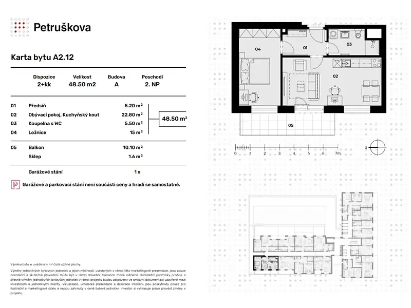 Prodej bytu 2+kk 49 m², Ostrava – náhled fotky 2