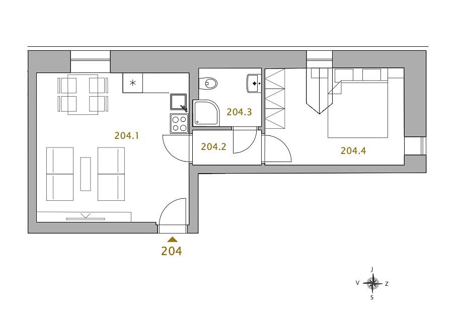 Prodej bytu 2+kk 40 m² – fotografie 4