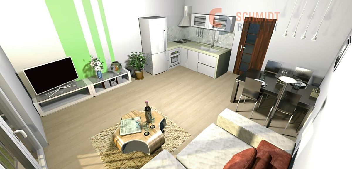Pronájem bytu 2+kk 50 m²