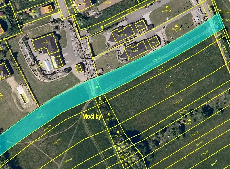 Prodej stavebního pozemku 3329 m², Koryčany – náhled fotky 2