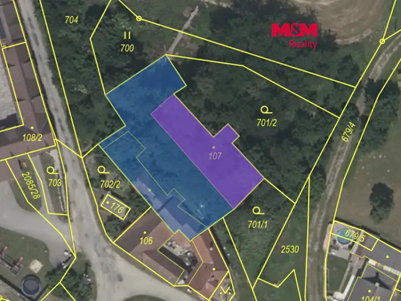 Prodej stavebního pozemku 1018 m², Trhové Sviny – náhled fotky 1