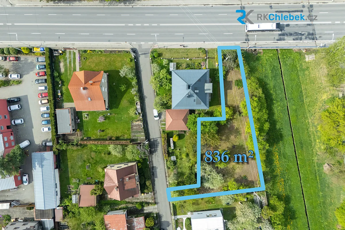 Prodej stavebního pozemku 836 m²