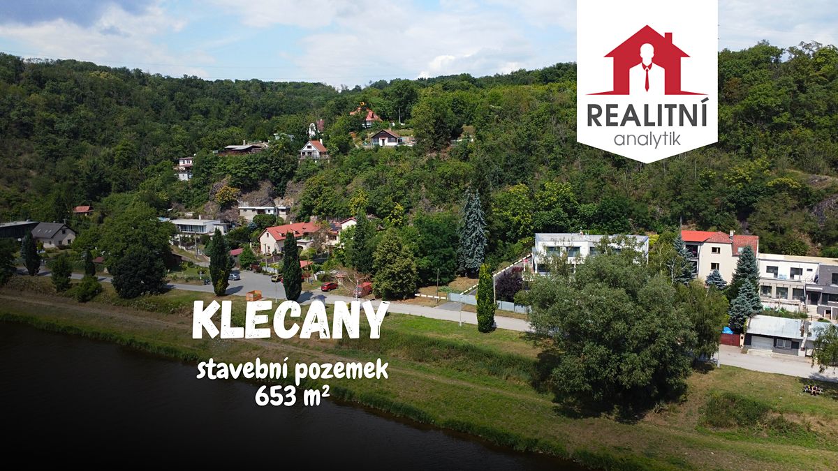 Prodej stavebního pozemku 653 m², Klecany – fotka 1 z 3