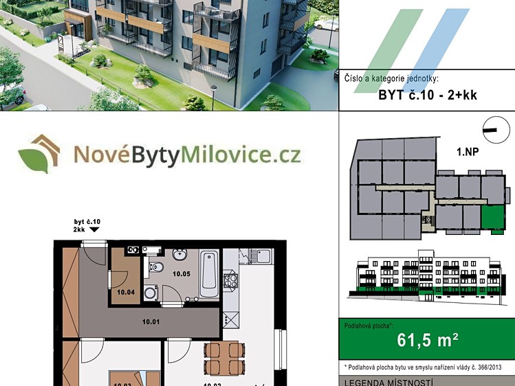 Квартира 2+kk на продаж, 57 м² (1 з 12)