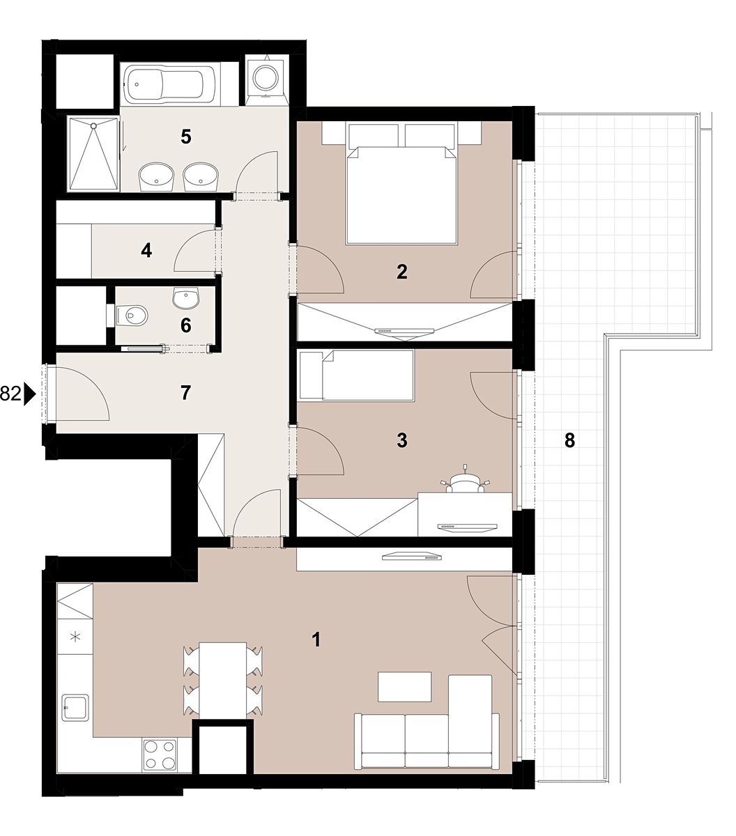 Prodej bytu 3+kk 76 m² – fotografie 2