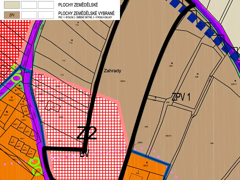 Prodej stavebního pozemku 21384 m², Trhové Sviny – náhled fotky 2