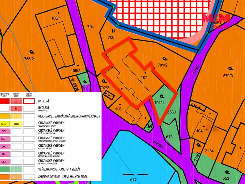 Prodej stavebního pozemku 1018 m², Trhové Sviny – náhled fotky 3