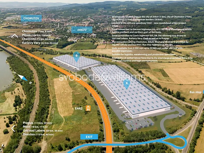 Pronájem skladového prostoru 4300 m², Jirkov – náhled fotky 2
