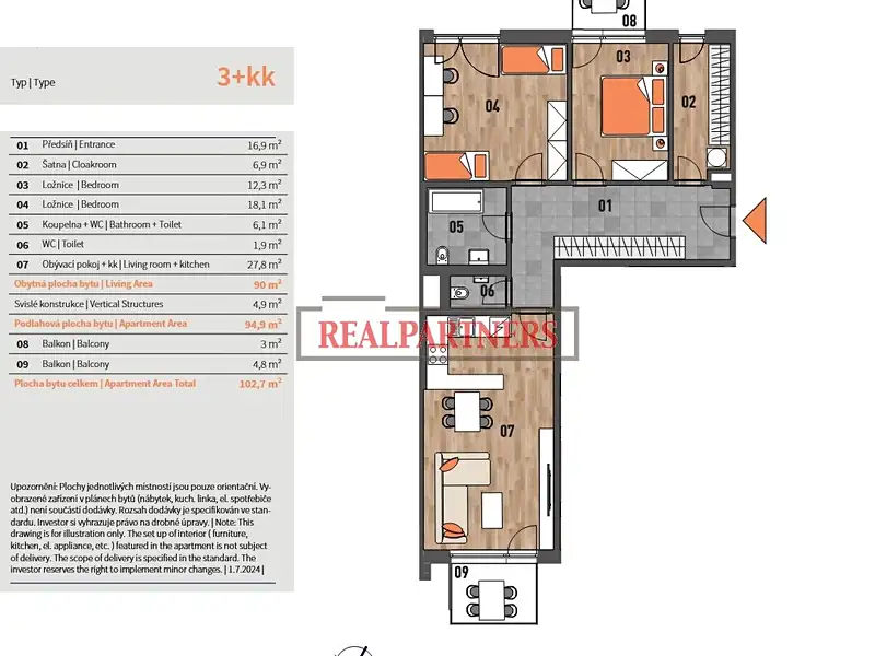 Prodej bytu 3+kk 103 m², Praha – náhled fotky 2