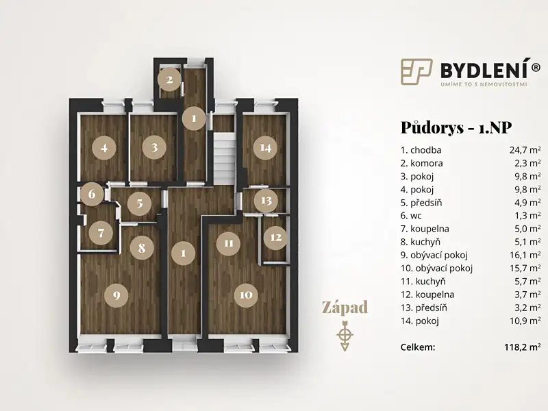 Prodej činžovního domu 539 m², Teplice – náhled fotky 3