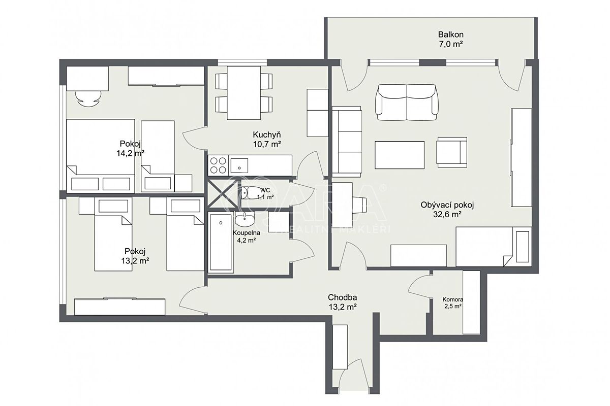Prodej bytu 3+1 99 m² – fotografie 4