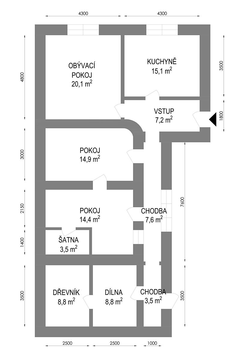 Prodej rodinného domu 84 m², pozemek 730 m² – fotografie 4