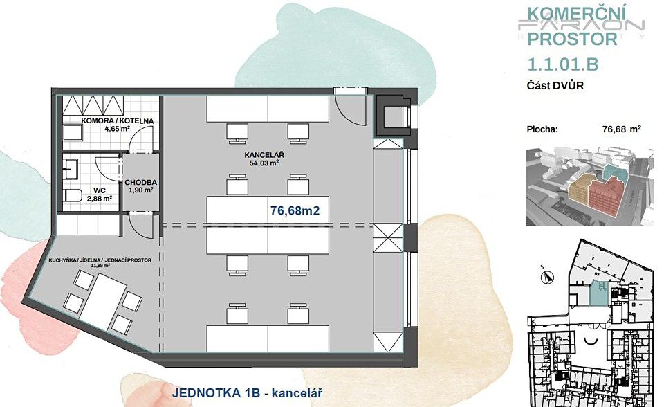 Pronájem kanceláře 77 m² – fotografie 5