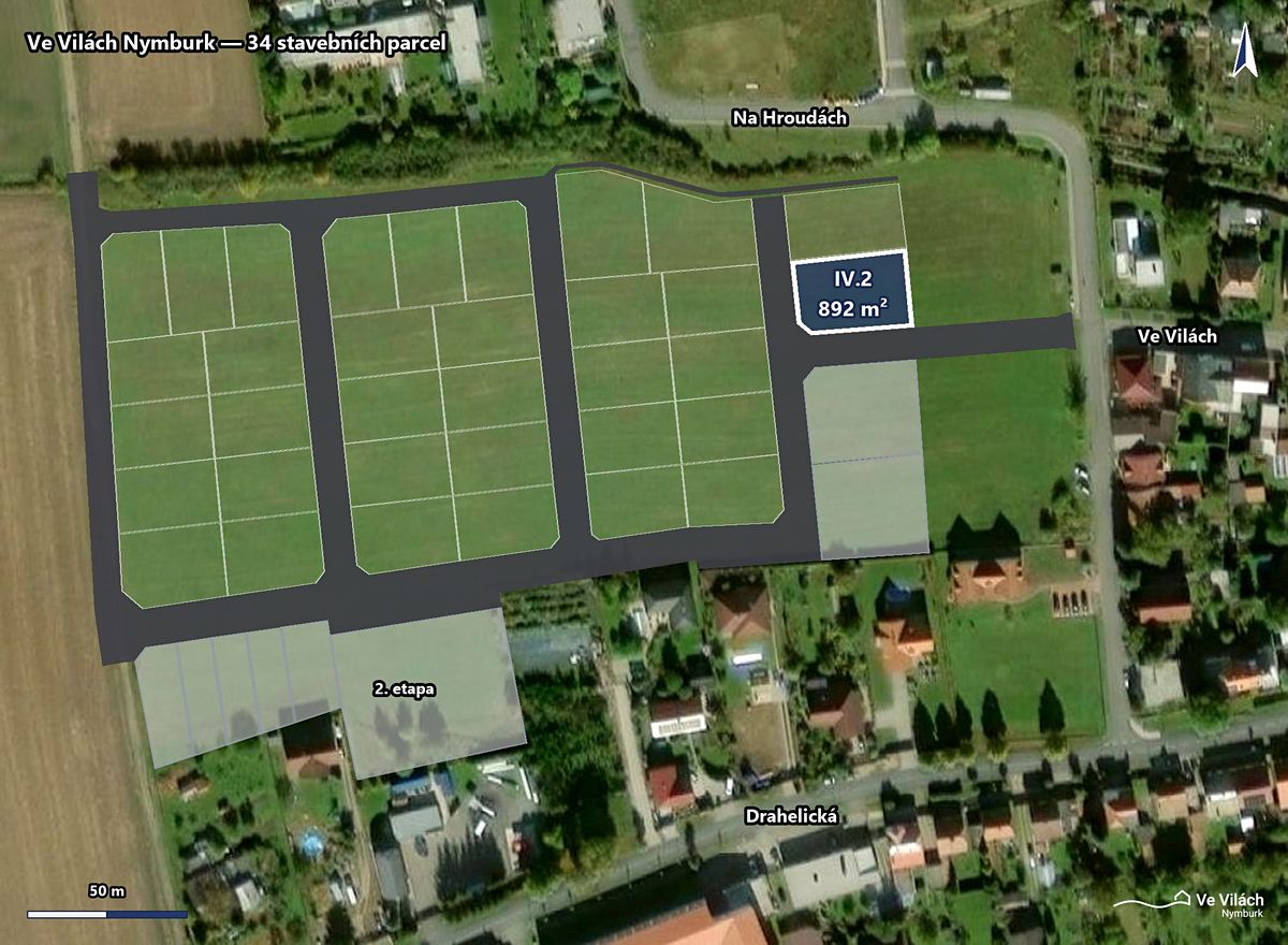 Prodej stavebního pozemku 892 m² – fotografie 2