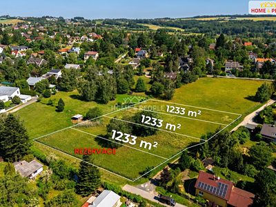 Prodej stavebního pozemku 1233 m²