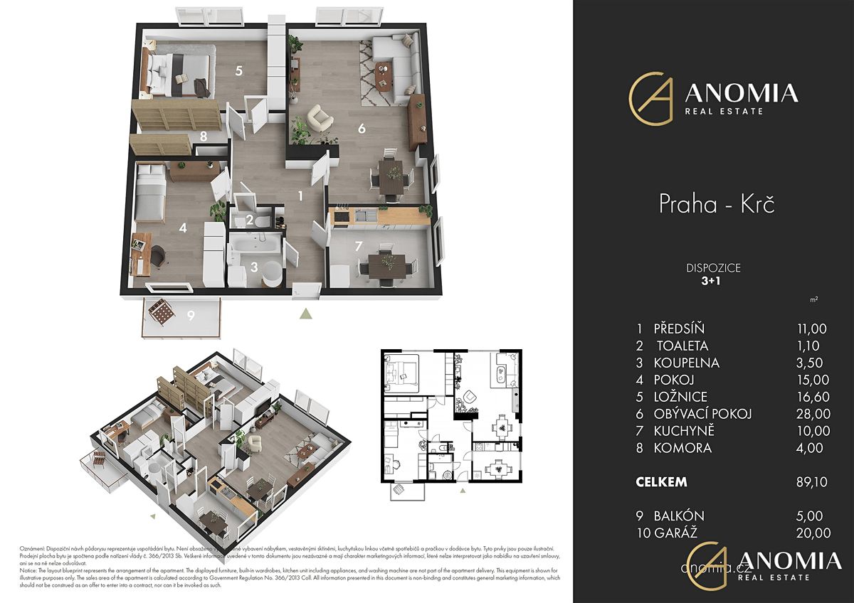 Prodej bytu 3+1 89 m² – fotografie 3