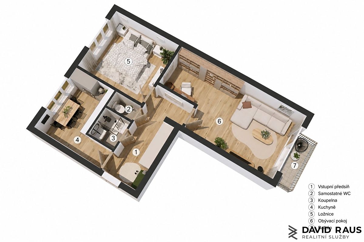 Prodej bytu 2+1 55 m² – fotografie 4