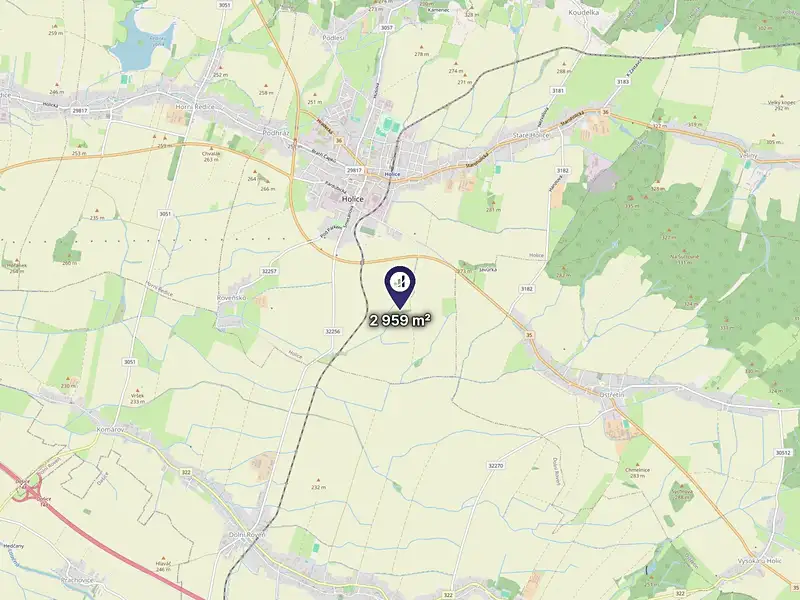 Prodej pole 2959 m², Holice – náhled fotky 3