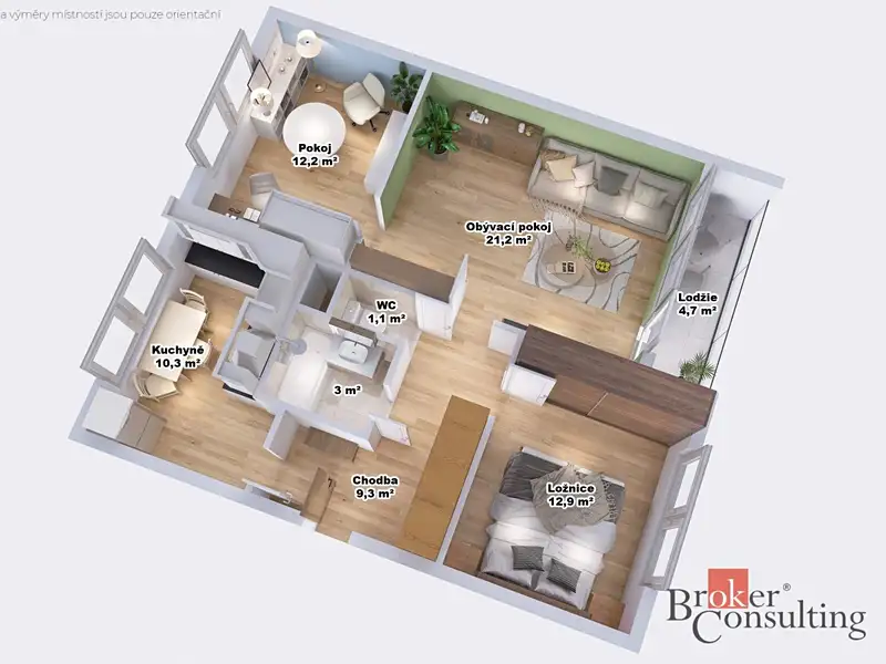 Prodej bytu 3+1 70 m², Liberec – náhled fotky 3